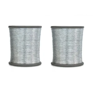 Embroidery material Metallic Zari Thread Jewelry Making, Silver Color 2 REEL - Picture 1 of 4