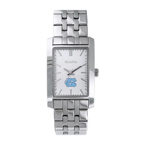 Women's North Carolina Tarheels UNC Bulova Silver Rectangle Watch Cover