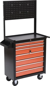 DecHome Carrello Porta Utensili Attrezzi Cassettiera Nero 61.5x33x76cm BD0001 - Foto 1 di 4
