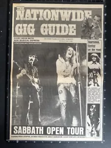 BLACK SABBATH - GIG GUIDE TOUR PAGE - 1973 15x11"' Poster Size Advert L385 - Picture 1 of 1
