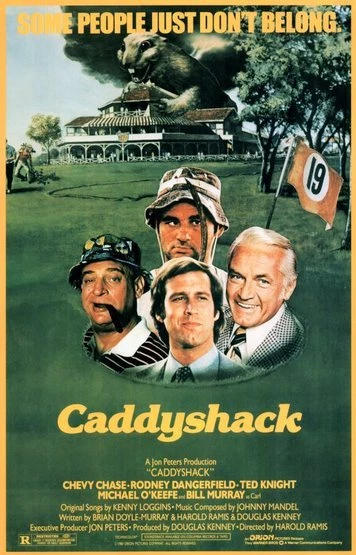 CADDYSHACK MINT ROLLED MOVIE POSTER GOLF CHEVY CHASE BILL MURRAY 24X36