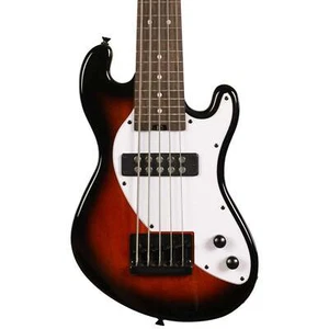 Kala UBASS-SB5-TB-FS Solid Body 5-String Tobacco Burst Fretted UBASS - Picture 1 of 3