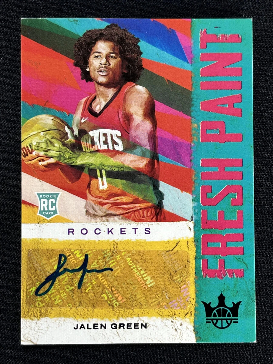 2021-22 Panini Court Kings Jalen Green #FP-JGR Fresh Paint Rookie RC Auto /49