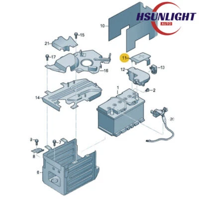 1pc Positive Battery Upper Cap 80A915429 for Audi A4 B9 S4 A4 allroad 2017-2020 - Image 1 of 4