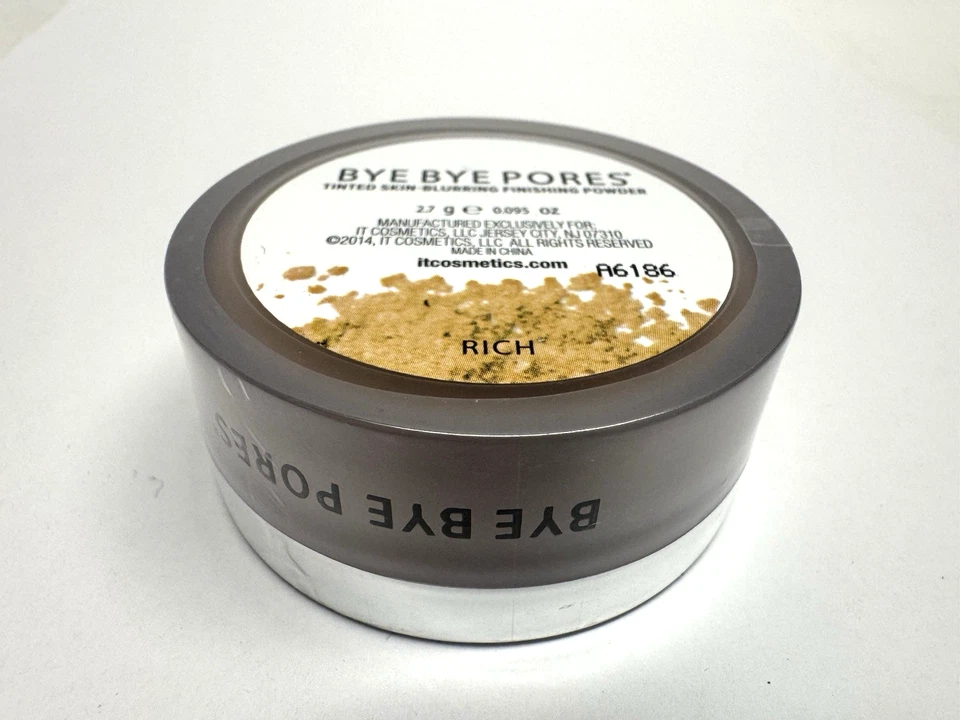 NEW IT Cosmetics Bye Bye Pores Finishing Powder Rich Tinted Skin-Blurring 2.7 g - Image 1 of 4