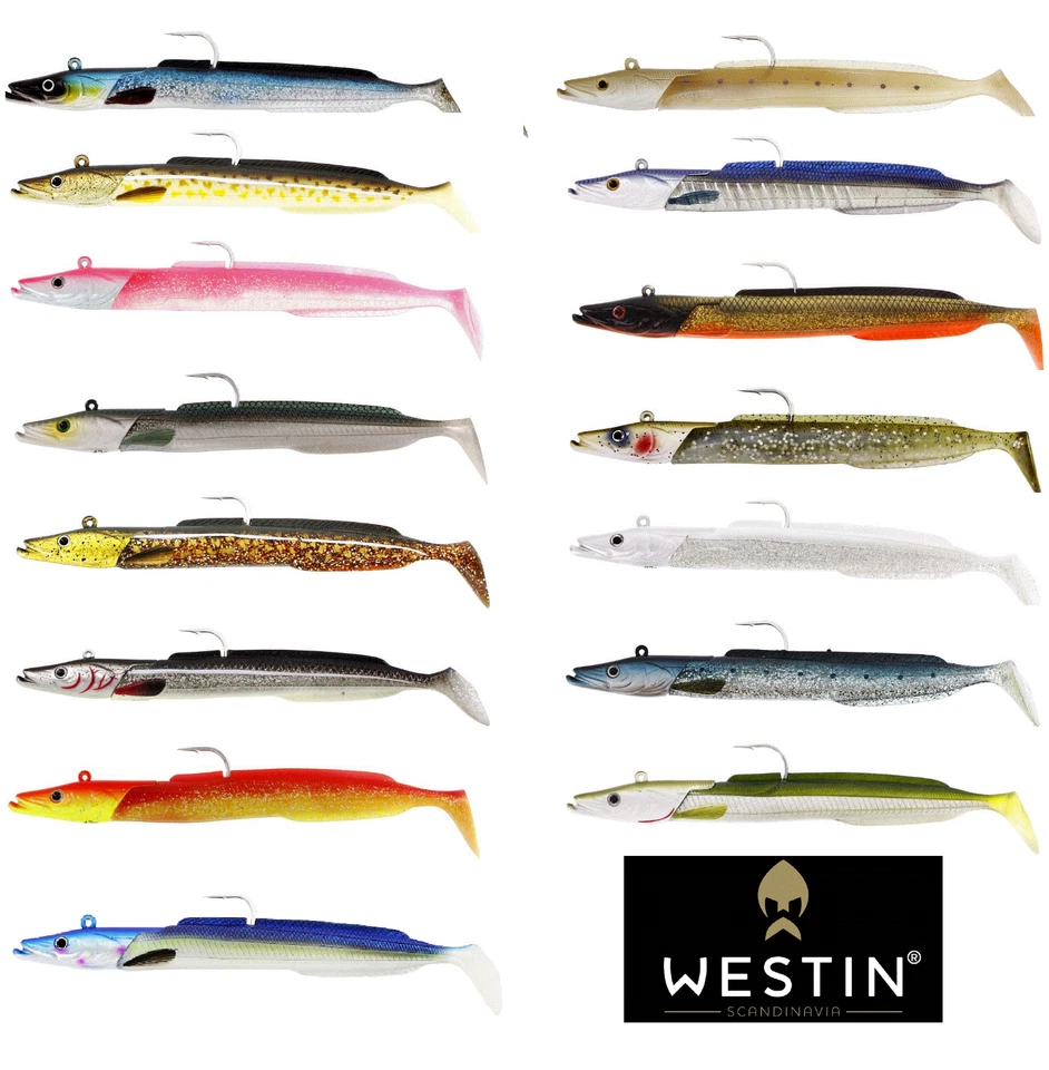 Westin Sandy Andy Sandeel Kunstköder 10 cm (12 g), 13 cm (22 g) 14 cm (32 g)