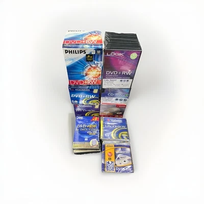 Joblot  Cd/ DVD-RW Philips Logik  JVC VERBATIM 74 Discs All Still Sealed - Image 1 of 4