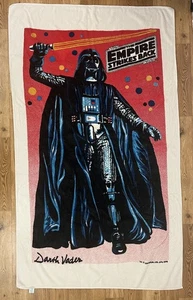 Vintage 1979 Star Wars Empire Strikes Back Darth Vader Cotton Beach Towel - Picture 1 of 7