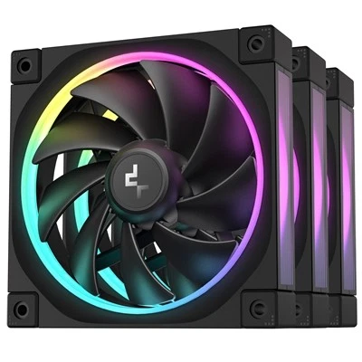Deepcool Fl12 120Mm Pwm 3 Pack Fan - High Performance Low Noise Fluid Dynamic Be - Image 1 of 1