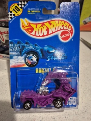 Tarjeta azul Hot Wheels PURPLE RODZILLA 156 súper rara Hot Ones HO variación SHO  Foto 1 de 4