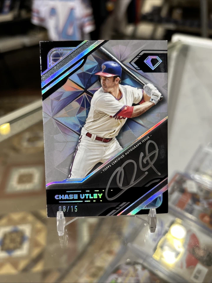 2025 Topps Diamond Icons Black Polychromatink Chase Utley Silver Auto SSP /15!!! - Image 1 of 2