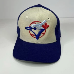 Vintage Toronto Blue Jays 100 % Wolle Mütze Kappe Sport Spezialitäten MLB nicht verstellbar 6 5/8 - Bild 1 von 13