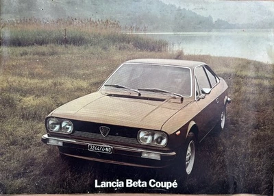 LANCIA BETA COUPE'- Depliant originale pieghevole pubblicitario-Gennaio 1977 - - Immagine 1 di 2
