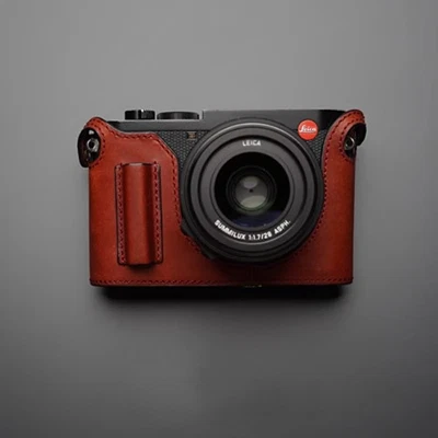 Genuine Real Leather Camera Bag Protect Case Cover Grip For Leica Q2 Q Typ116 - Image 1 of 4