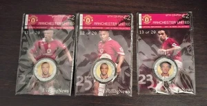 Rare Manchester United M.E.N. Medal Collection x 3 Silvestre Fortune Richardson - Picture 1 of 1