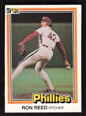 Ron Reed 1981 Donruss #44 Philadelphia Phillies Baseball Card EX-MINT - Image 1 of 2