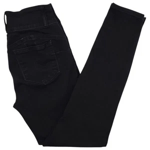 Wax Jean Butt I Love You Womens 5 Junior Black Skinny Stretch Mid Rise - Picture 1 of 12