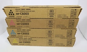 Set 4 MP C6003 Ricoh Savin Lanier Toner Originale Sigillato Magenta Giallo Ciano Bl - Foto 1 di 6