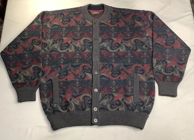 Paul & Shark Yachting 100% Pure New Wool Button Cardigan Sweater Sz Mens M Top - Image 1 of 4