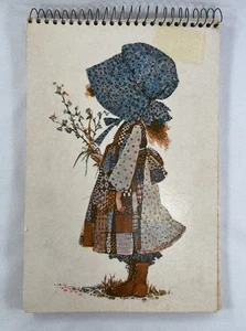 Bloc de notas American Greetings Holly Hobbie 6x9 Steno de los años 70 - Imagen 1 de 6