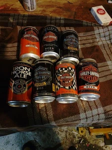 Lote de 7 latas Harley-Davidson vintage sin abrir - Imagen 1 de 4