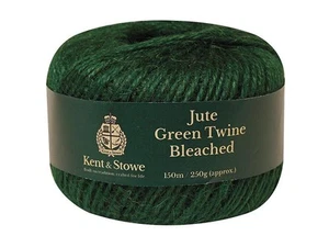 Kent & Stowe Tali Jut Warna Hijau Putih 150m (250g) - Picture 1 of 1