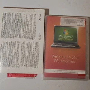 Microsoft Windows 7 Home Premium 64-Bit (License + Media) + Key - Picture 1 of 7