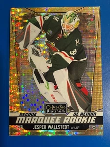 2024-25 O-Pee-Chee Jesper Wallstedt Seismic Gold Rookie 09/50 Minnesota Wild - Picture 1 of 2