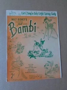Partituras de película australiana Walt Disney's - Bambi 1942 - Imagen 1 de 1