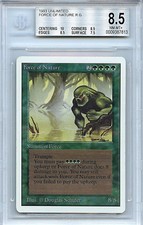 MTG Unlimited Force of Nature BGS 8.5 NM-MT+ card w 10 centering