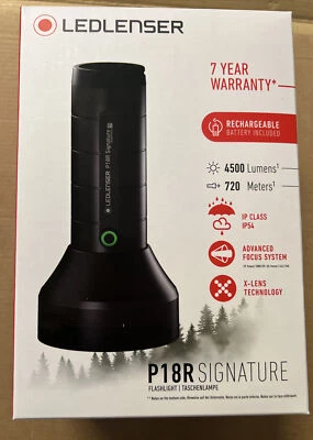 ZWEIBRÜDER Original Led Lenser P18 R Signature Taschenlampe aufladbar 4500 Lumen 720m