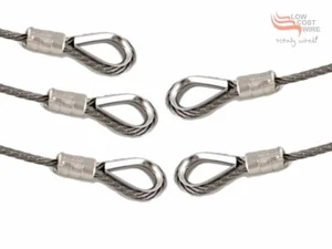 5 Pack 316 STAINLESS STEEL Thimbles Eyelets Swages Ferrules for 5.0mm Wire Rope - Picture 1 of 4