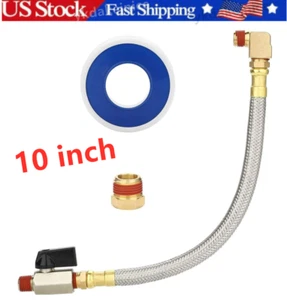 10 Zoll erweiterter Tank Ablaufventil Montagesatz für Luftkompressor US-Lager - Bild 1 von 10
