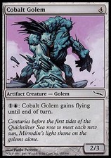 1x FOIL Cobalt Golem Mirrodin MtG Magic Artifact Common 1 x1 Card Cards