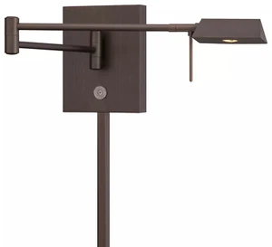 Bronze Light Kovacs P4318-647 1 Light 6.25"H LED Plug In Wall Sconce - Picture 1 of 14