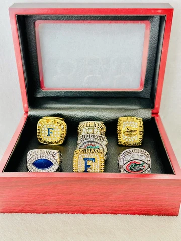 7 PCS Florida Gators Championship Ultimate Ring W Box Set, US SHIP, 1995-2019 Cover