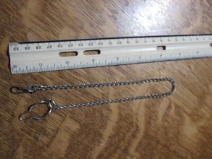 Vintage Pocket Watch Chain Silver Tone clips - Picture 1 of 4