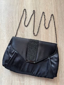 Schwarze festliche Tasche Abendtasche Damenhandtasche neuwertig - Bild 1 von 5