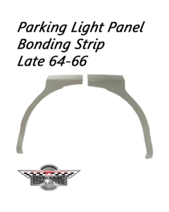 Parking Light Panel Bonding Strip - BOTH SIDES Late64-66 GREY - Picture 1 of 9