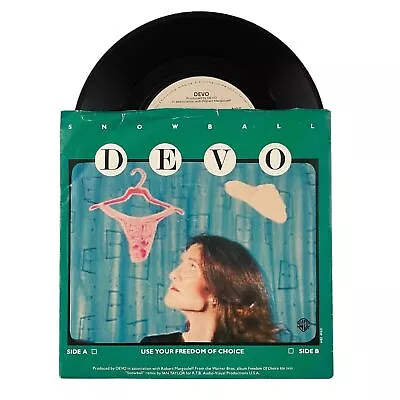 Devo - Freedom Of Choice / Snowball (Remix) (1980) 7" 45 Record DJ Promo NM - Image 1 of 4