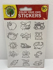 Teaching Tree Color Your Own Stickers - Picture 1 of 3