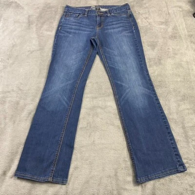 Pantalones de mezclilla Mossimo Jeans para mujer 8R tiro alto calce curvilíneo corte bota preppy Foto 1 de 4