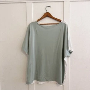 Akris Punto Cotton Color Block T-shirt - size 16 - Picture 1 of 8