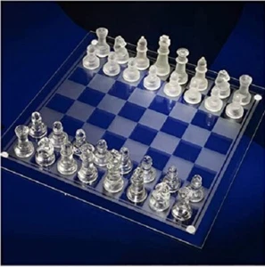 Grandmaster Regulation 7.5" Glass Chess Set - Picture 1 of 4