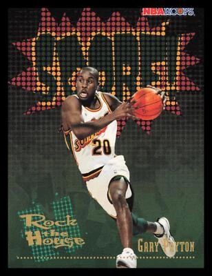 1995-96 Hoops #386 Gary Payton Seattle SuperSonics HOF - Image 1 of 2
