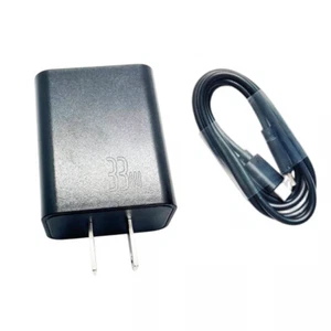 Original For OUKITEL WP19 Phone Fast Charger US Plug Adapter PD 33W+Wired Cable - Picture 1 of 4