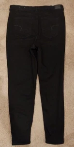American Eagle Women's Size 20 Curvy Super High Rise Jegging Black Stretch Denim - Picture 1 of 4