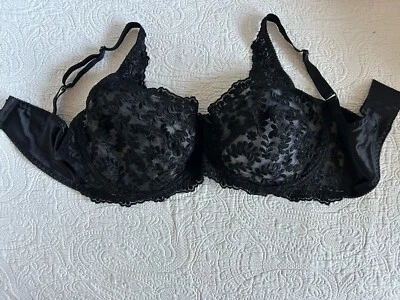 The Woman Within Unlined 42D Full Coverage Underwire Bra  Sheer Embroidered - Image 1 of 4