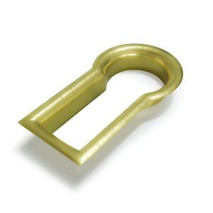NATIKON Fitted Keyhole Insert, Solid Brass B-3568SB I.D.:1/2' X 1/4", O.D. 5/...