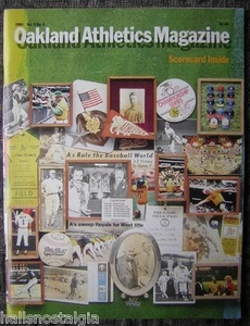 1985 Oakland Athletics Magazine & Sorecard with Historical Memorabilia Cover - Picture 1 of 4